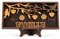 DECORATIVE SIGNAGE pour maman, grand-mère, cadeau pour papa, amis, enseignants pour Noël, anniversaire, anniversaire de mariage, 30 x 18 cm (FAMILY)
