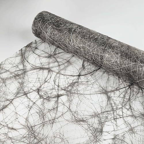 Sizoweb Deluxe Tischläufer Tischband 30 cm x 5 Meter Taupe Grau Dekoration Dekor