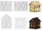3D Silikonformen Gießformen Häuser, Kerzenhalter Haus Kerzenformen Zum Gießen, Silikonformen Gießformen Häuser Kerzenhalter, 3D Silikonform Haus Gips, Geschenke für Muttertag Weihnachten