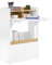 SoBuy Nachttisch schmal Nachtschrank Beistelltisch mit Schublade und Ablage Nachtkästchen Nightstand für Schlafzimmer Wohnzimmer Hellgrau B20 x T35 x H60 cm FBT111-HG