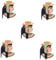 BESPORTBLE 5pcs Egyptian Pharaoh Refrigerator Egyptian Souvenirs Handmade Fridge Magnets Decorative Magnets Egyptian Creative Refrigerator Fridge Magnets Egypt Resin