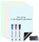 Sliandtelly 3 Stück Kleines Magnetisches Whiteboard für Kühlschrank, 30x20 cm Mini Magnettafel White Board für Küche, 3 Farbige A4 Magnetfolie Schreib tafel Folie für Familie Menü, 3 Stifte 1 Schwamm