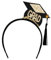 TUOYDJA Bachelor Hut Stirnband,Graduation Cap Holder 10 Stücke Grad Cap Stirnband Absolvierte Satin Schärpe Graduation Party Dekoration Lieferungen Foto Requisiten Mini Bachelor Hut(Grad set)