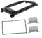 Cabilock 1 Set Dash Radio Trim Kit for Car Stereo Mounting Brackets Plastic Installation Frame Durable Accessory for Vehicle Interior