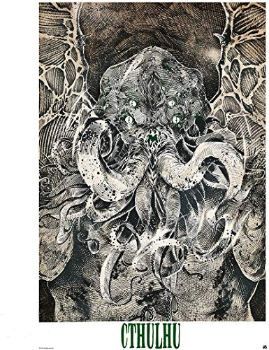 Cthulhu Unisex Poster mehrfarbig Papier, tamaño estándar