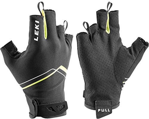 LEKI Multi Breeze Short Handschuhe, schwarz-gelb-Weiss, EU 10, Schwarz