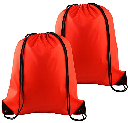 FEPITO 2/8/12/15/16/22 Pack Drawstring Backpack Bags Sack Cinch Bag String Backpack for Gym Traveling