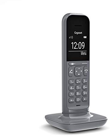 Gigaset CL390HX - Téléphone Fixe sans Fil au design Moderne avec Grand écran Rétro-Éclairé, fonctions Mains Libres et Blocage D'appels - Combiné supplémentaire - Gris Anthracite