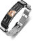 kaululu Personalisierte Armbänder mit Gravur Namen Foto Schmuck Herren Damen Paare Armband Edelstahl für Männer & Frauen Geschenk für Weihnachten Vatertag Geburtstag(Bunt Schwarz)