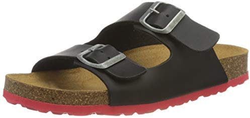 Lico Herren Bioline Concrete Pantoletten, Schwarz, 49 EU