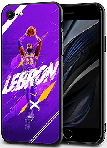 Schutzhülle für iPhone SE 2020, iPhone 8, iPhone 7, Basketball-Design, ultradünn, Schutzhülle für iPhone 7/8/SE2020, 11,9 cm, Lebron-Violett
