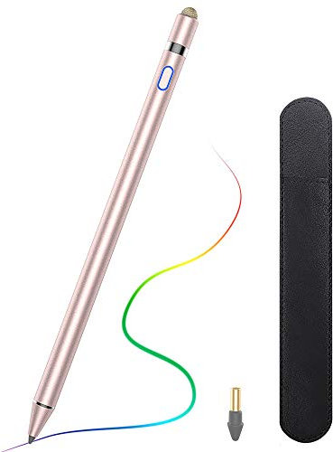 TiMOVO Lápiz para iPad Pencil para iPad 11ª/10ª/9ª/8ª/7ª/6ª Generación,20H de Trabajo Palma Rechazo Apple Pen para iPad Pro/iPad Air 2025/iPad Mini, Alta Precisión iPad Pencil 1ª Generación, Oro Rosa
