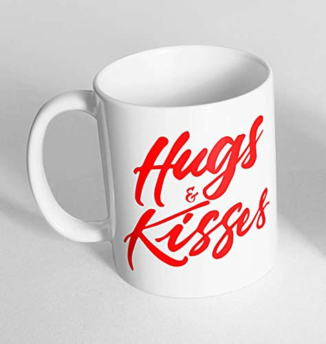 Hugs & Kisses Novelty Ceramic Cup Gift Tea Coffee Mug 340 (Mug Only)