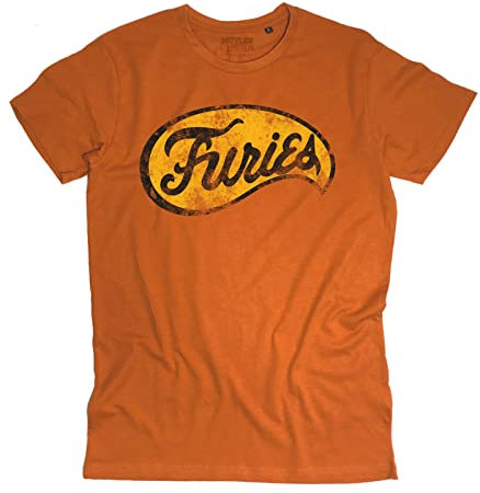 3stylercollection vintage Herren T-Shirt Baseball Furies - Die Krieger der Nacht, Vintage Orange, XL