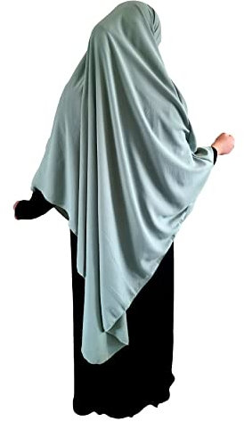 Yaqeen XL Khimar Dreieck Jazz Hijab für Muslima Kopftuch islamisches Gebetskopftuch Mintgrün