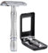 BAILI Classic Double Edge Safety Razor Edelstahl Nassrasierer Rasierer für Barber Bart Bikini Achselhaarentfernung Männer Frauen mit verspiegeltem Reiseetui BD176B