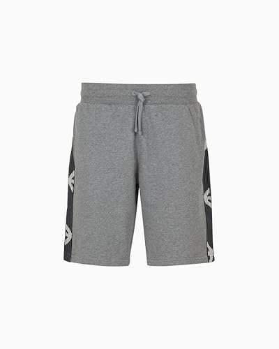 EMPORIO ARMANI Herren Bermuda Short Sweatpants, MEDIUM Grey Melange,