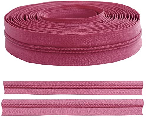 AERZETIX - C62531-5m Reißverschluss/spirale Nr. 3 ohne Schieber - Farbe: Magenta - Nylon - schutzhülle für kleidungskissen Rock Kleid Lederwaren Jeans Dekoration