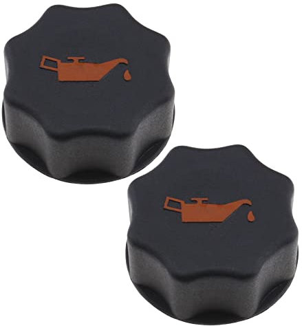 eMagTech 2 Stück Auto Motor Öleinfülldeckel Öldeckel 500301568 Kompatibel mit Ducato Boxer Relais Daliy Kunststoff Auto Ersatzteile 58x25mm Schwarz