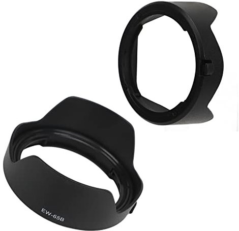 Paraluce per Obiettivo Fotocamera CanonRF 50mm F1.8 STM, Paraluce Reversibile di Ricambio Nero EW 65B, Paraluce a Baionetta con Fiore di Tulipano