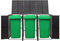 Tidyard Abri pour Poubelle à roulettes Abri à Poubelle Jaridn Cache Poubelle Extérieur Résine tressée Noir 207x80x117 cm