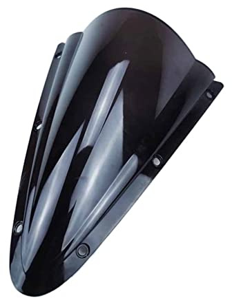 SYUFRE Moto Deflettore del Vento per Y&amaha YZF R125 2008 2009 2010 2011 2012 2013 2014 2015 2016 2017 2018 Moto Parabrezza Deflettori del Vento (Color : Nero)