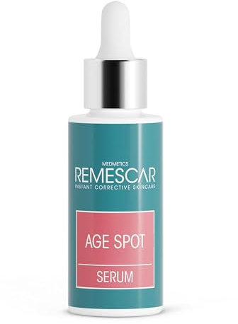 Remescar Siero Viso Correttivo Macchie Età 30ml – Trattamento Antimacchie con Bakuchiolo, Acido Tranexamico e Zuccheri Anti-Melanogeni – Clinicamente Testato per Iperpigmentazione