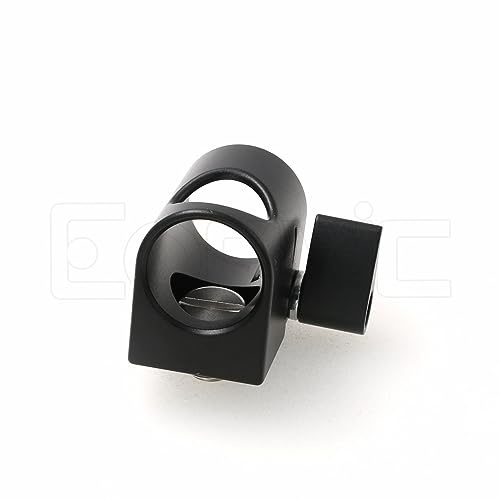 Eonvic 19 mm Stangenhalterung mit 3/8 Zoll Schraube mit Verdrehsicherung für ARRI RED Kamera (schwarz)