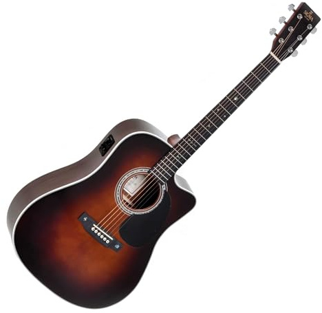 Sigma DTC-1E-SB Dreadnought Westerngitarre