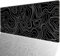 Tapis de Souris XL 600 x 300 mm – Grand Tapis de Bureau & Gaming, Base antidérapante, Bords Cousus, Surface Lisse et imperméable pour Clavier & Souris, 60x30 TopoBlack02