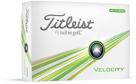 Titleist Velocity Golf Ball, Pack of 12, Green