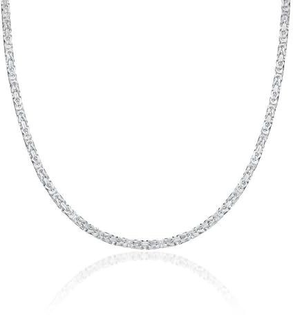 JEWLIX 925 Silber Königskette 2,5mm KK0025 (Länge: 40cm)