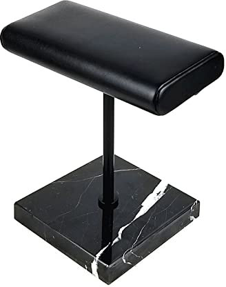 lousriyy Uhrenständer Schmuck Displayständer Marmor Uhrenträger, Uhrenhalter Quadratisch 10*14*15cm Jewelry Stand Uhrendisplay Holder Schwarz Uhrenaufsteller Uhrenpräsentation