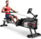 YAMO Rudergerät für zuhause, Wasserrudergerät mit LCD Dispaly, Wasserwiderstand Rudermaschine mit 158kg Gewichtskapazität,14L Wassertank Rowing Machine mit 44 Tage Kinomap APP, Rot - PW30