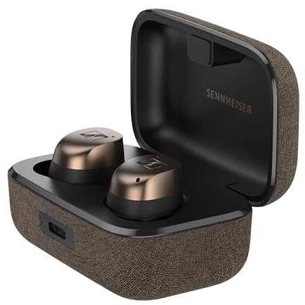 Sennheiser Consumer Audio Momentum True Wireless 4 - Auriculares Inteligentes con Bluetooth 5.4, Sonido nítido, diseño cómodo, duración de la batería de 30 Horas, ANC adaptativo, LE y Auracast, Cobre