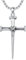 PROESS Nage Kreuz kette für Herren 925er Sterlingsilber Kreuz Kruzifix Anhänger Christlicher Jesus Christus Kreuz Anhänger Nagel Kreuz Schmuck Geschenke für Männer