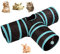 Túnel para Gatos Túnel de Mascotas Plegable Juguete del Gato para Mascota, Conejos, Gatos y Perros, Interiores y Exteriores