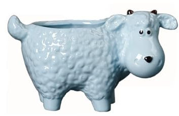LAPADULA Pflanzentöpfe Keramik-Blumentöpfe, niedliche Tiertöpfe, Kaktus-Sukkulenten-Töpfe, Desktop-Balkon-Dekoration Pflanzgefäße (Color : C)