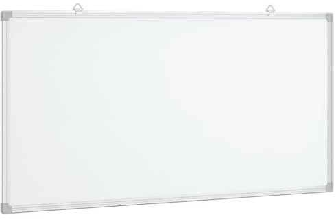vidaXL Magnetisches Whiteboard, Memoboard mit Haken Metallrückwand, Magnettafel für Schule Konferenzraum Büro, Schreibtafel, Aluminium