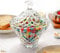 H&D HYALINE & DORA Large Glass Candy Dish With Lid - Clear Decorative Jar Crystal Bowl for Home Kitchen Office Table