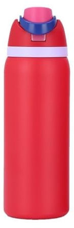 910ml Insulated Stainless Steel Water Bottle with Straw, Perfect for Outdoor Activities and Traveling, Food Grade Safe, BPA Free, Leak Proof Car Water Bottle... (Red)