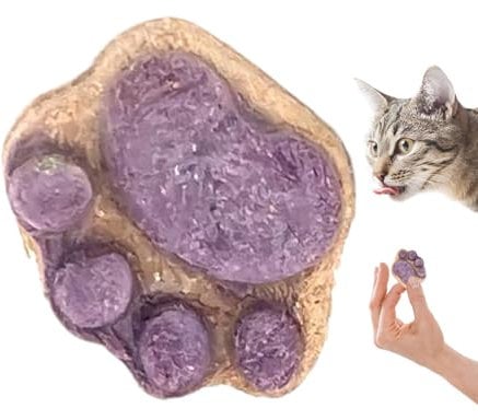 XIAOXIAOYU Katzenleckerlis für Wohnungskatzen,Temptation Katzenleckerlis | Katzensnacks zur Mundreinigung - Gesunde Katzensnacks, Katzenfutter in Pfotenform, Katzenkekse, natürliche Katzenkekse,