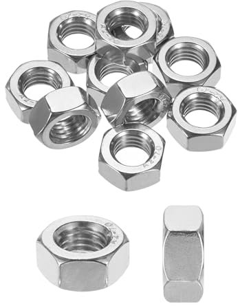 M METERXITY 10-Pack Metric Hex Nuts M14 x 2mm Thread Stainless Steel Hexagon Nut Hex Nut Metric Nuts for Machinery/Automotive/Repair/Industrial