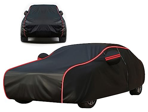 Autoabdeckung Vollgarage für ope-l Astra G Cabrio 1998-2005(427x171x139cm),Dünnes schwarzes Oxford-Gewebe,hochtemperaturbeständig,alterungsbeständig,wasserabweisend,sonnenbeständig