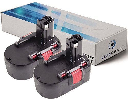 Lot de 2 Batteries pour Bosch Art 26 Coupe Bordures 3000mAh 14.4V - Visiodirect -