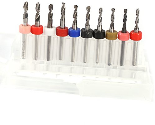 Carbide PCB Print Circuit Board Carbide Micro Drill Bits, 2.1mm-3.0mm (Pack Of 10)