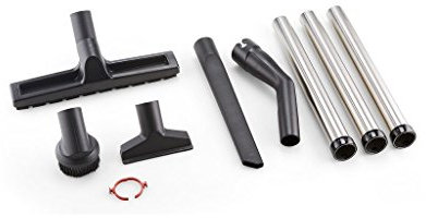 FLEX Reinigungsset CLE 32 AS (Reinigungszubehör CLE 32 AS, Zubehörset für Industriesauger in Schwarz/Silber) 445053