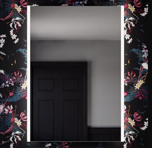 Illuminated Bathroom Mirror with LED Lights 390 x 500mm IP44 Rated - Bailey LED Mirrors for Bathrooms, Heated Bathroom Mirror with Lights, Shaver Socket, Heated Demister Pad, & Motion Sensor Switch
