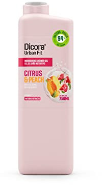 Dicora Gel de bain à la vitamine C aux agrumes et à la pêche - 750 ml