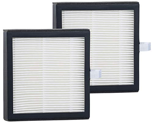 Sichler Haushaltsgeräte Zubehör zu Luftentfeuchter Filter: 2er-Set Ersatz-Filter für 2in1-Luftreiniger & Entfeuchter LFT-250.app (Luftentfeuchter und Luftreiniger, und -Reiniger, HEPA)